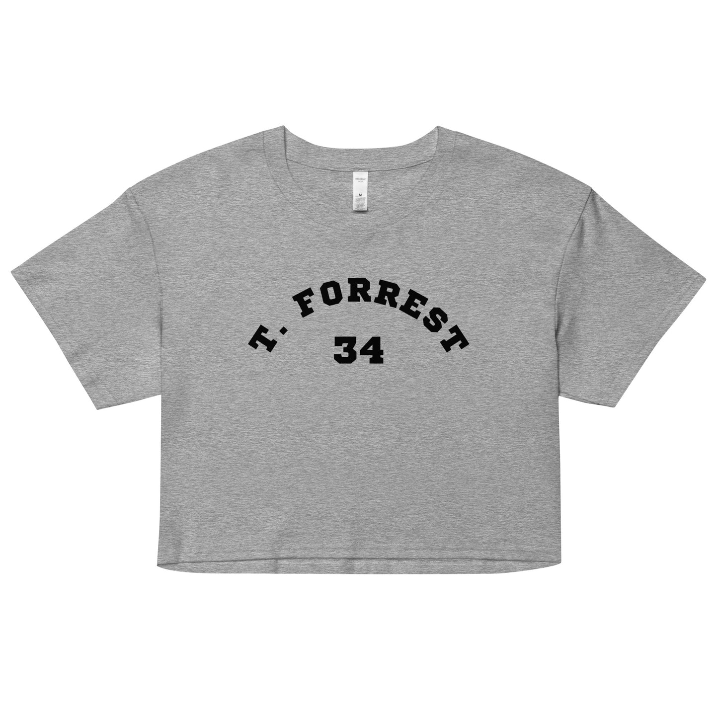 Women’s T. Forrest Crop Top - Black Print