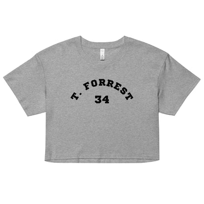 Women’s T. Forrest Crop Top - Black Print