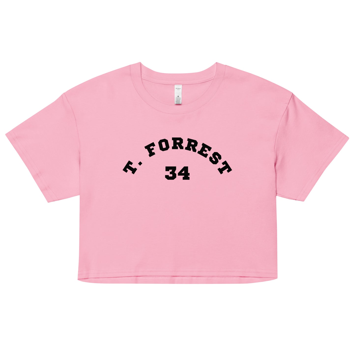 Women’s T. Forrest Crop Top - Black Print