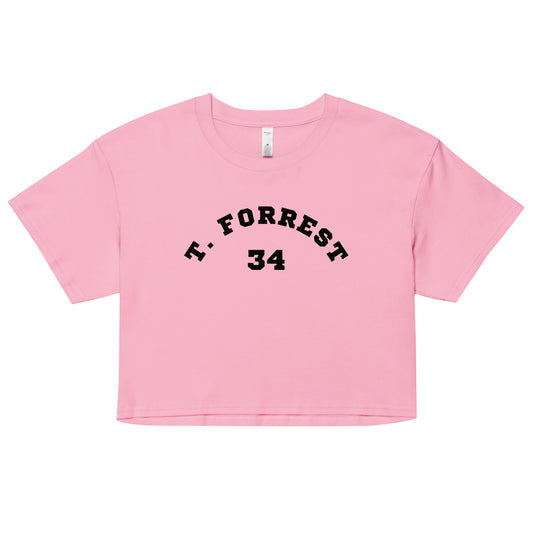 Women’s T. Forrest Crop Top - Black Print