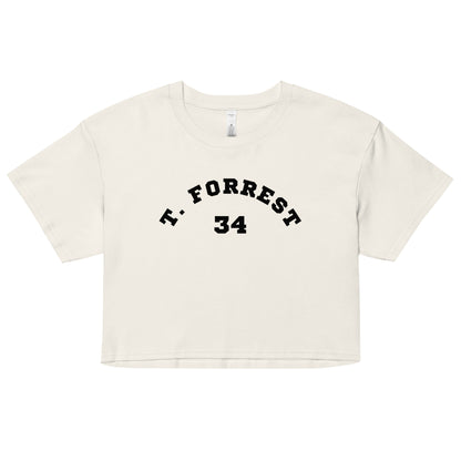 Women’s T. Forrest Crop Top - Black Print