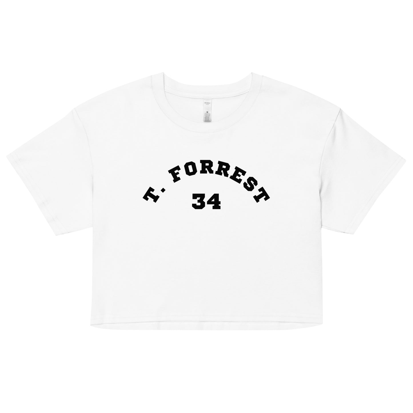 Women’s T. Forrest Crop Top - Black Print