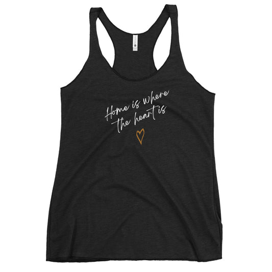 Women's "Home" Tank Top - White Print